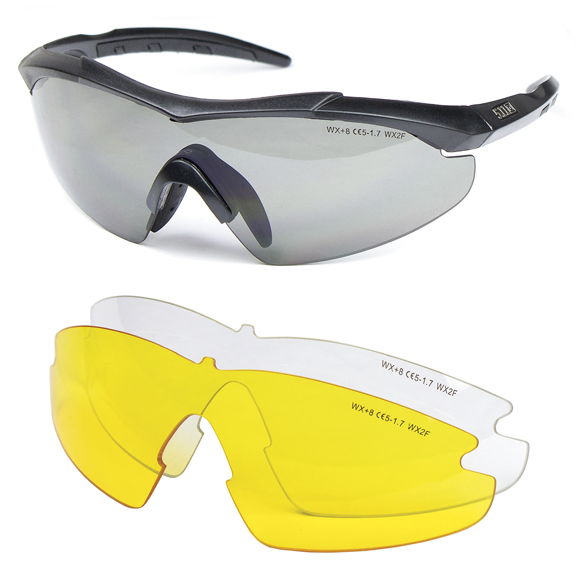 Очки защитные тактические (открытого типа) 5.11 (в комплекте 2 доп. фильтра)