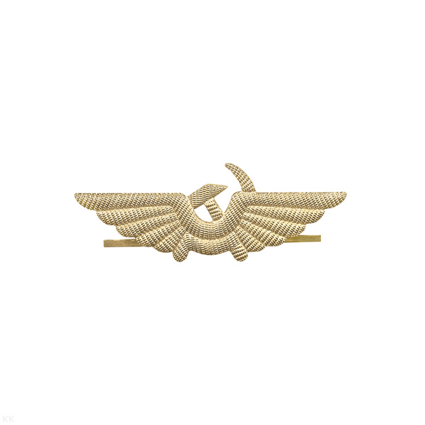 Эмбл. на тулью мет. Гражданская авиация