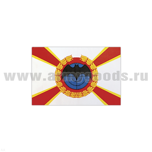 Флаг Военной разведки РФ (летучая мышь, белый фон) (70х105 см)