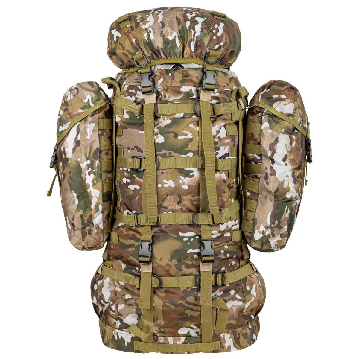 Рюкзак тактический Ратник (100 л, ширина - 55 см, глубина - 36 см, высота - 80 см) "мультикам"