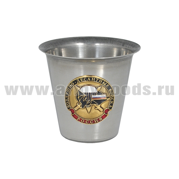 Стопка мет. (100/150 мл) с накладкой Воздушно-десантные войска (лет. мышь)