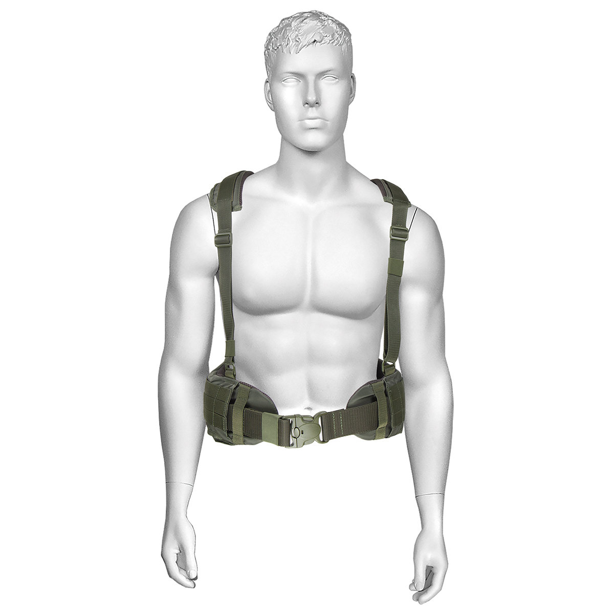 Пояс тактический малый (Д) с плечевыми ремнями и системой крепления "MOLLE" оливковый №1-4