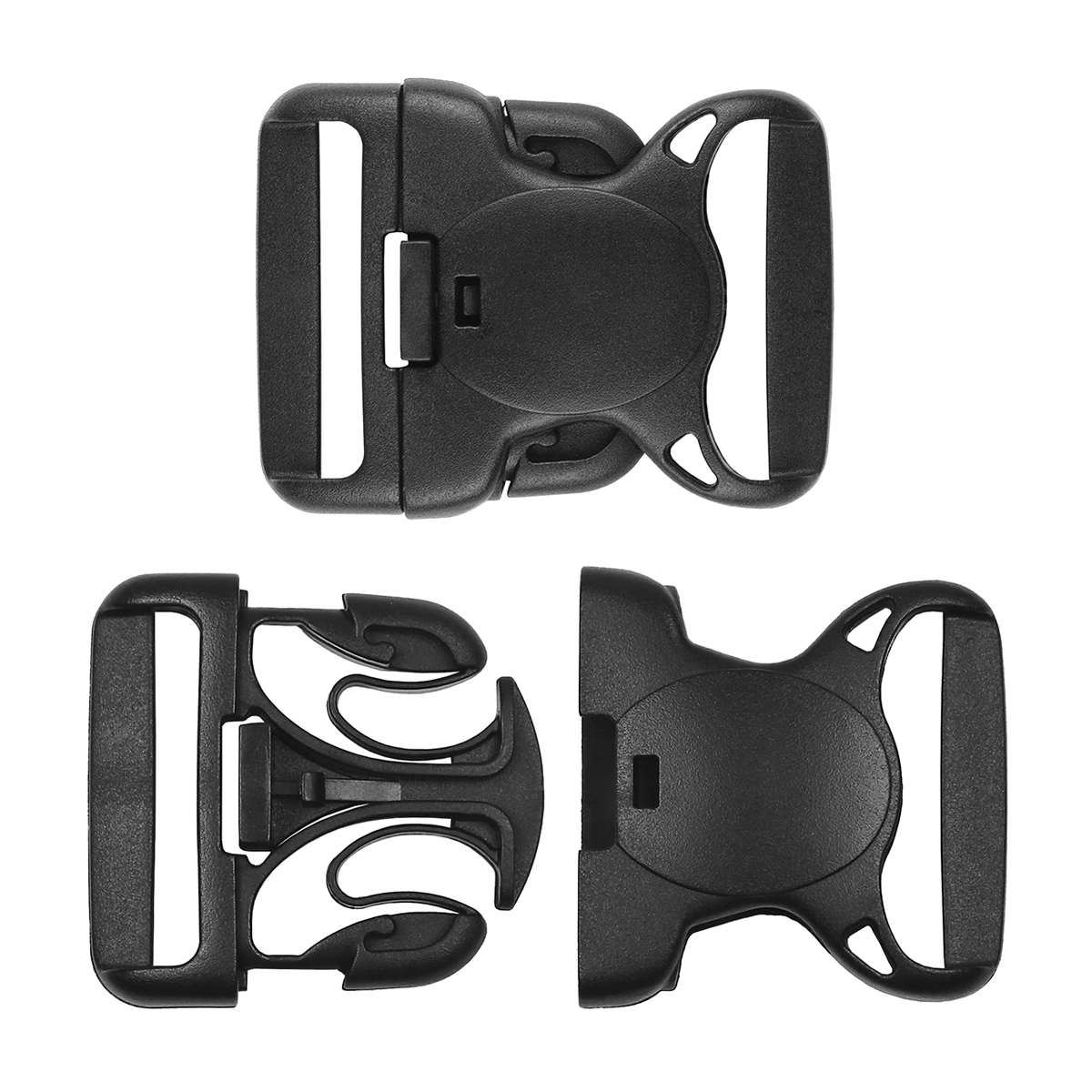 Пряжка пласт. (фастекс) 50 мм с усиленной фиксацией (черная)