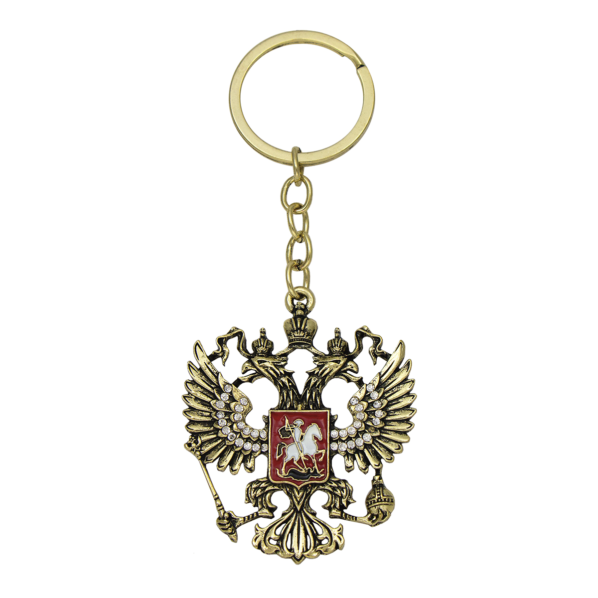 Брелок мет. Орел РФ (цветной)