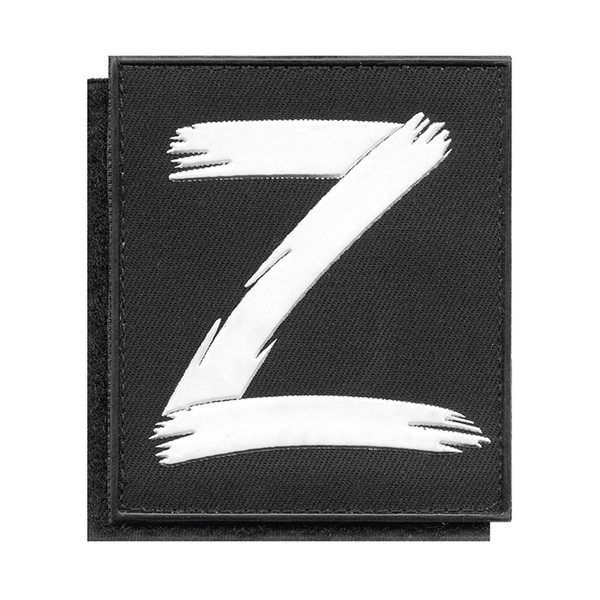 Шеврон пласт Z (черн фон) на липучке