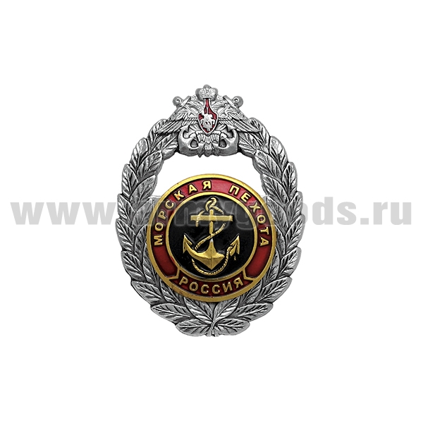 Значок мет. МП (в венке с орлом ВМФ)