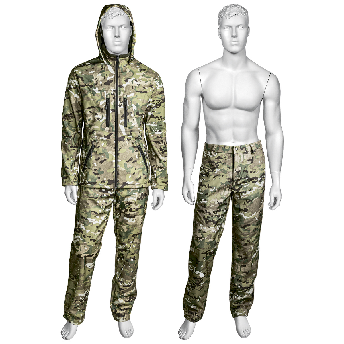 Костюм д/с Кросс (ткань SOFT SHELL, на флисе) "мультикам" 