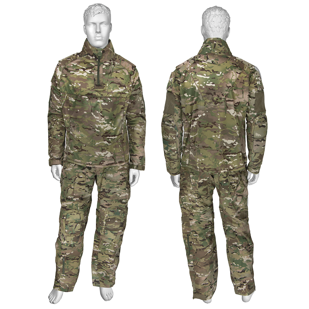 Костюм тактический ("мочалка") с защитными вставками "мультикам"