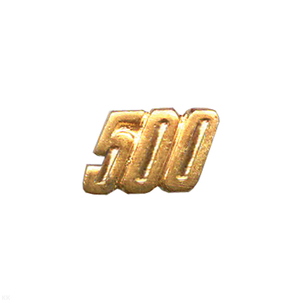 Цифра накл. мет. "500" к значку парашютист-инстр.