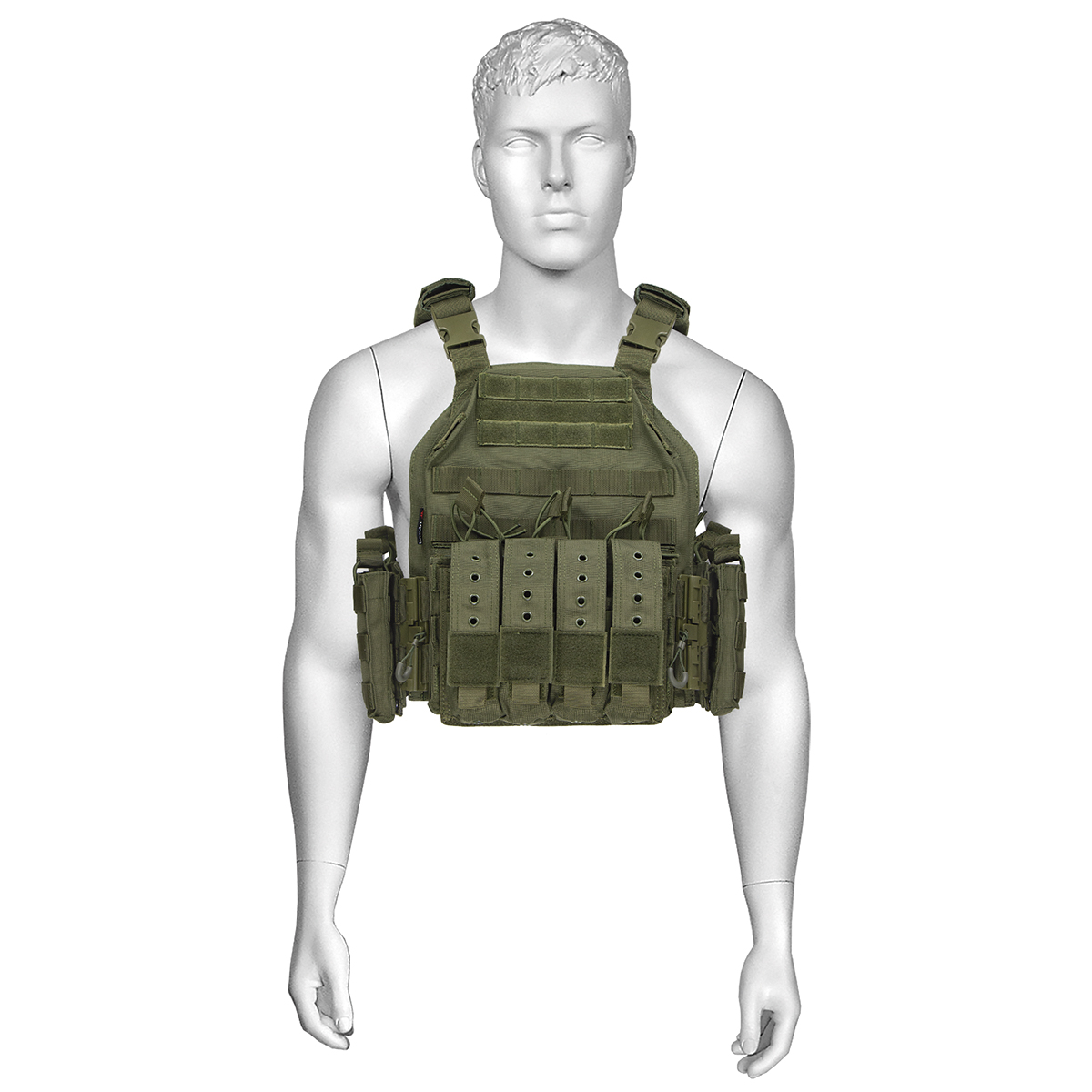 Жилет разгрузочный тактический - плитник "YAKEDA" оливковый