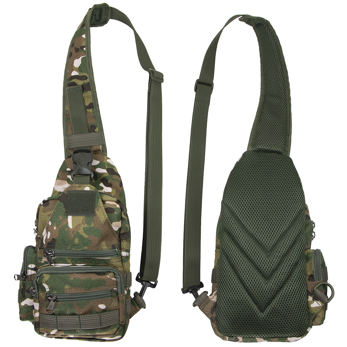 Сумка на грудь ("груша") "мультикам" (16x8x32 см)