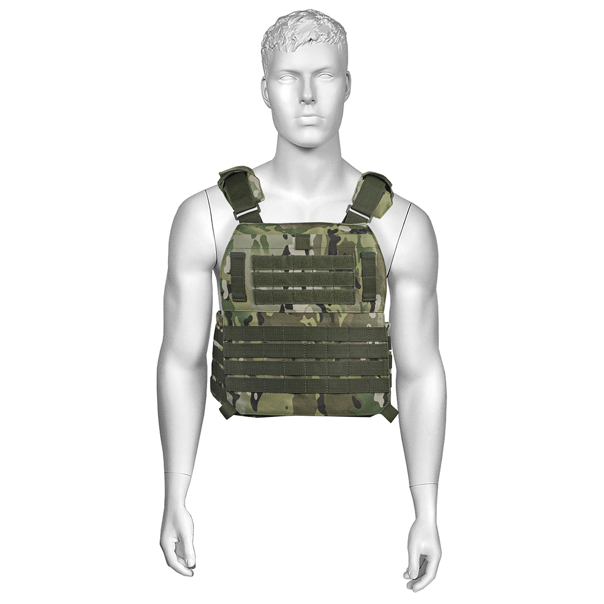 Жилет разгрузочный тактический "плитник" "мультикам" (бронеэлементы из СВМПЭ в комплекте)