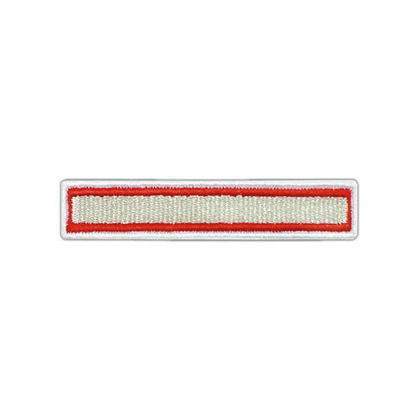 Нагрудный знак вышит. РЖД (белый) 1 галун (нов/обр)