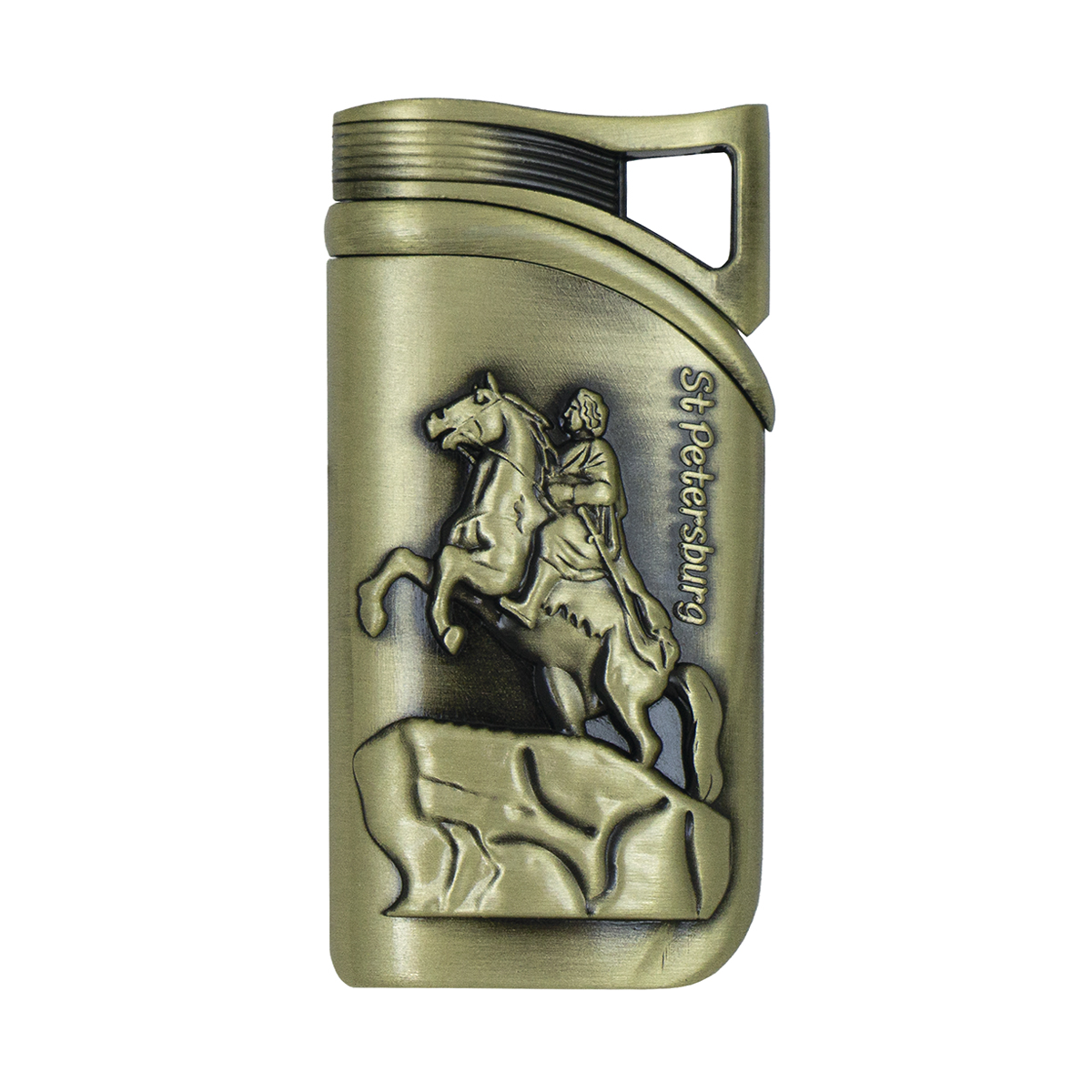 Зажигалка газовая бронзовая St Petersburg ("Медный всадник")