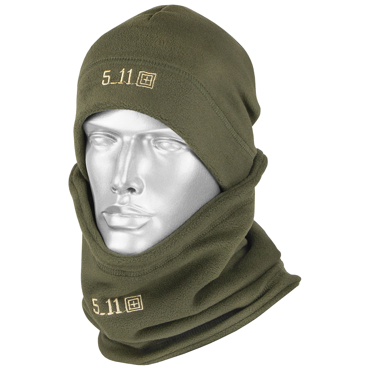 Комплект флисовый 5.11 (шапка и шарф-бафф) (оливк., черн., песоч.)