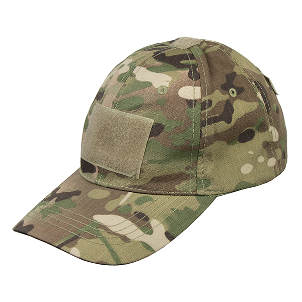 Бейсболка "мультикам" (ткань "rip-stop") с 3 нашитыми липучками