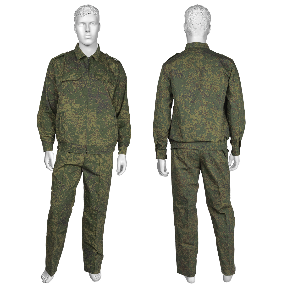 Костюм лет. МО офисный "русская цифра" (ткань Rip-Stop) с ф/погонами на плечах и без нагрудных липучек