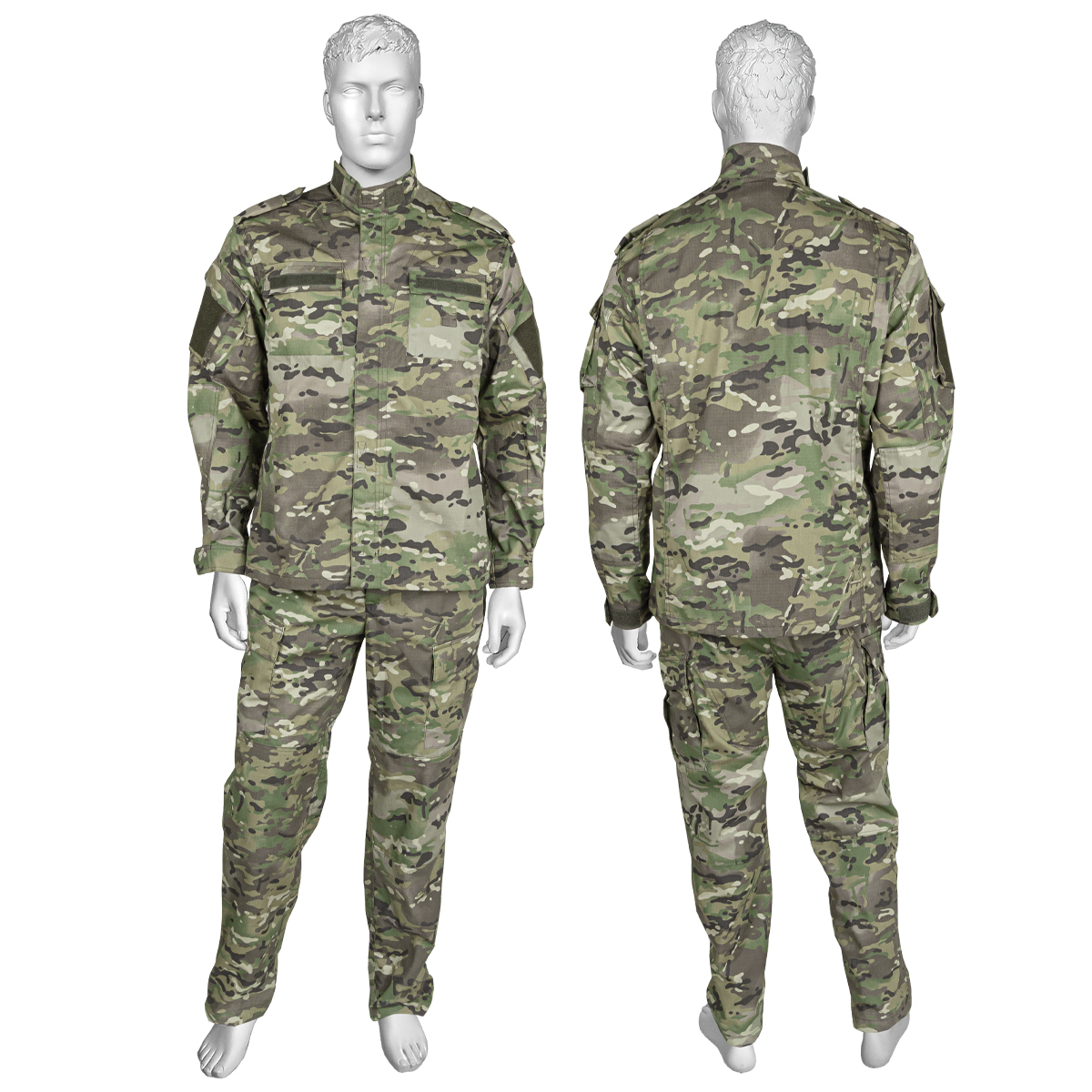 Костюм лет. Полевой ВКБО (на молнии) Rip-Stop (расцветка "мультикам", ткань: полиэфир 65%, хлопок 35%)