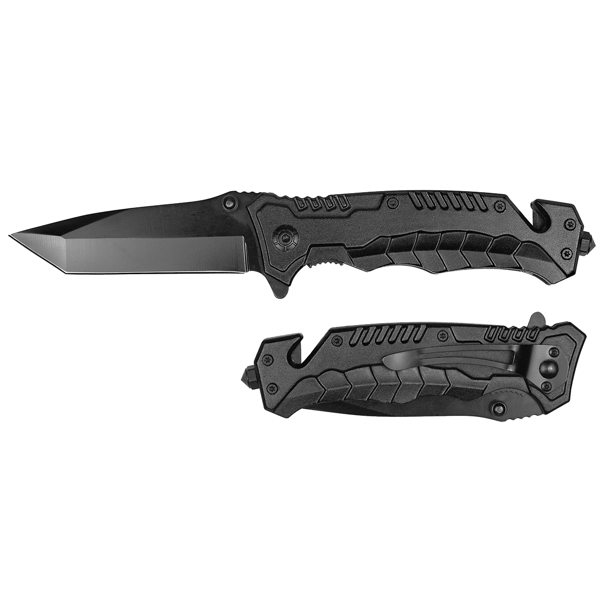 Нож раскладной Бокер-1 (черный) со стеклобоем