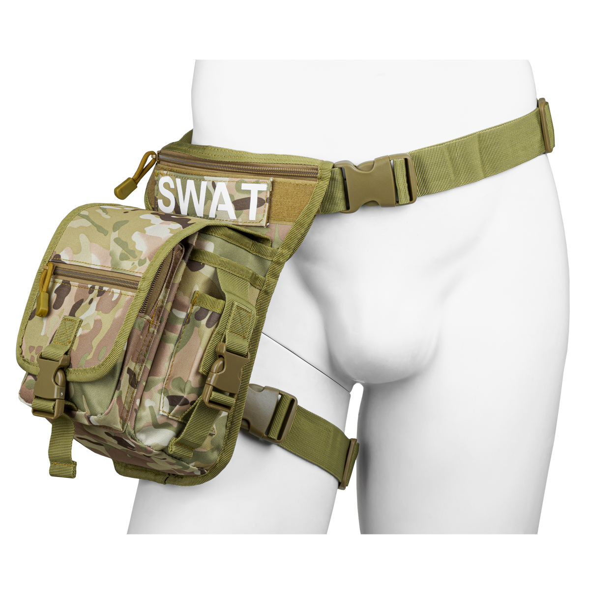 Подсумок тактический средний на бедро SWAT "мультикам"