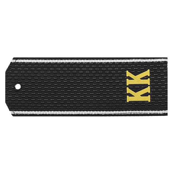 Погоны черн. бел. кант «КК» (на пластике)