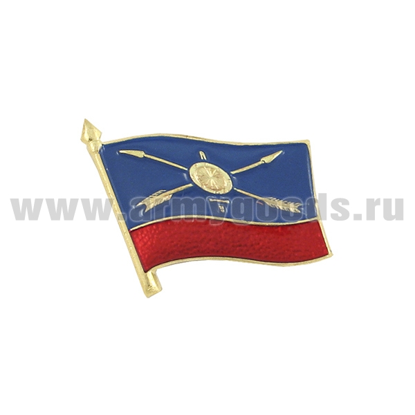 Значок мет. Флажок РВСН (15-21 мм) на пимсе