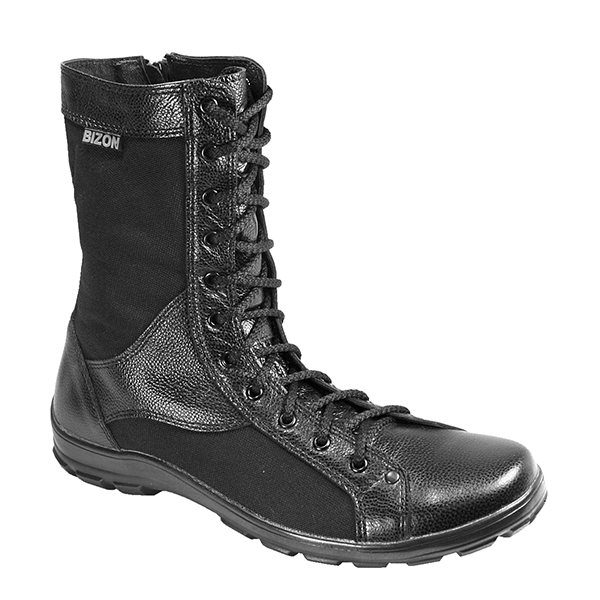 Б. в/б Вендетта-2 (кожа + черная кордура) шнуровка + молния (В-21/В-21С)