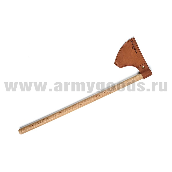 Игрушка деревянная Топор "Викинг" с кожаным наконечником (43 х 47 см)