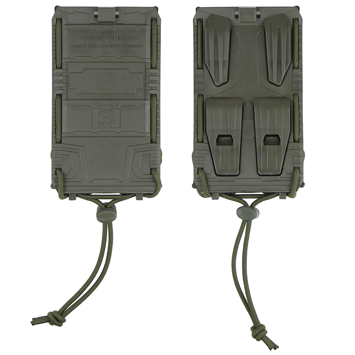 Подсумок для магазинов штурмовых винтовок пластиковый открытый Plastic Fast оливковый (12,5 х 7.5 х 3) см