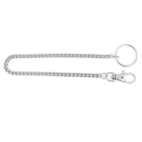 Цепочка с карабином и кольцом (28 см)