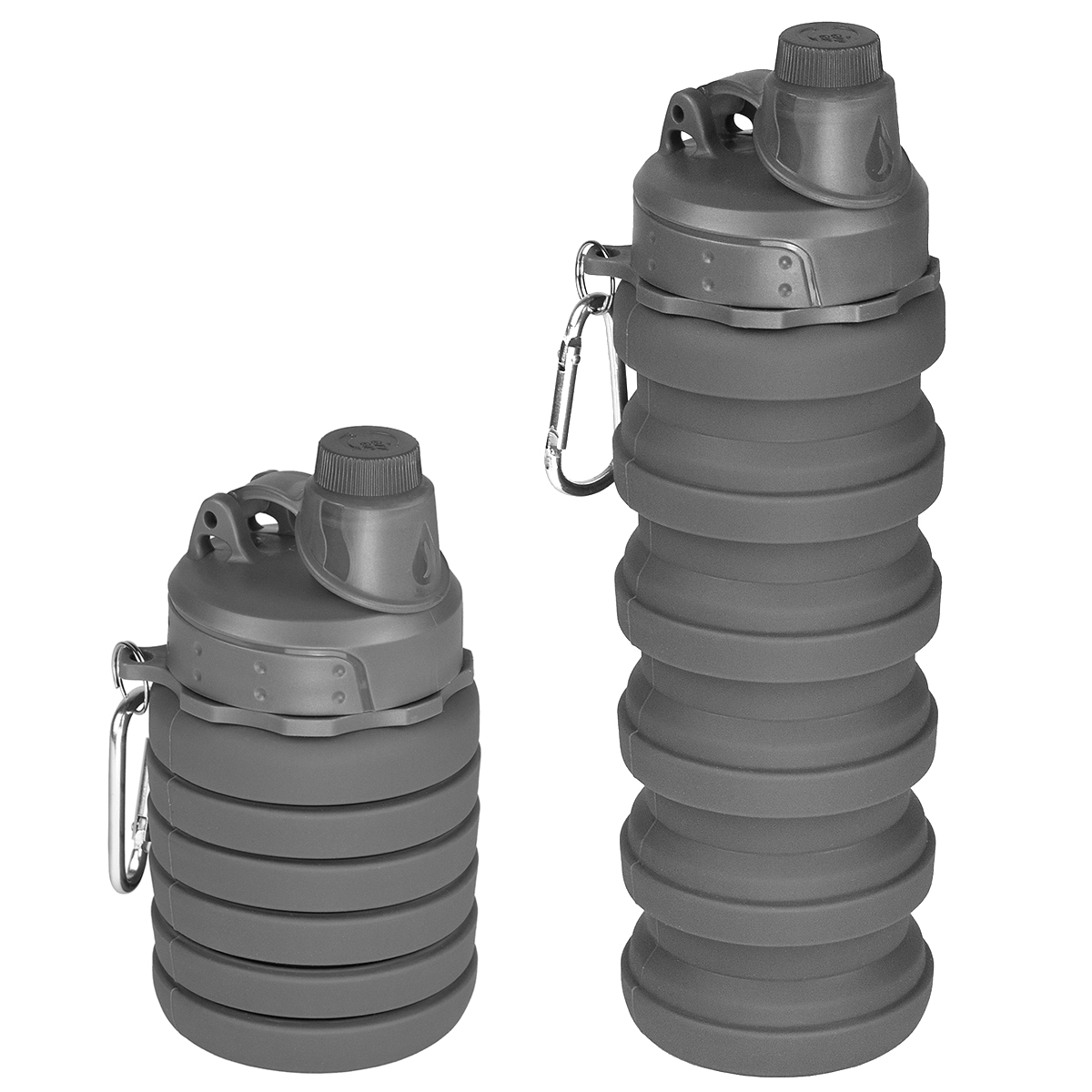 Бутыль складная силиконовая (250-550) мл