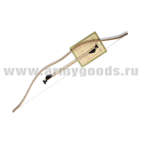 Игрушка деревянная Лук и стрелы (2 шт) (длина лука - 92 см)