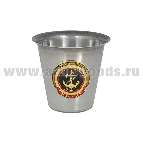 Стопка мет. (100/150 мл) с накладкой МП