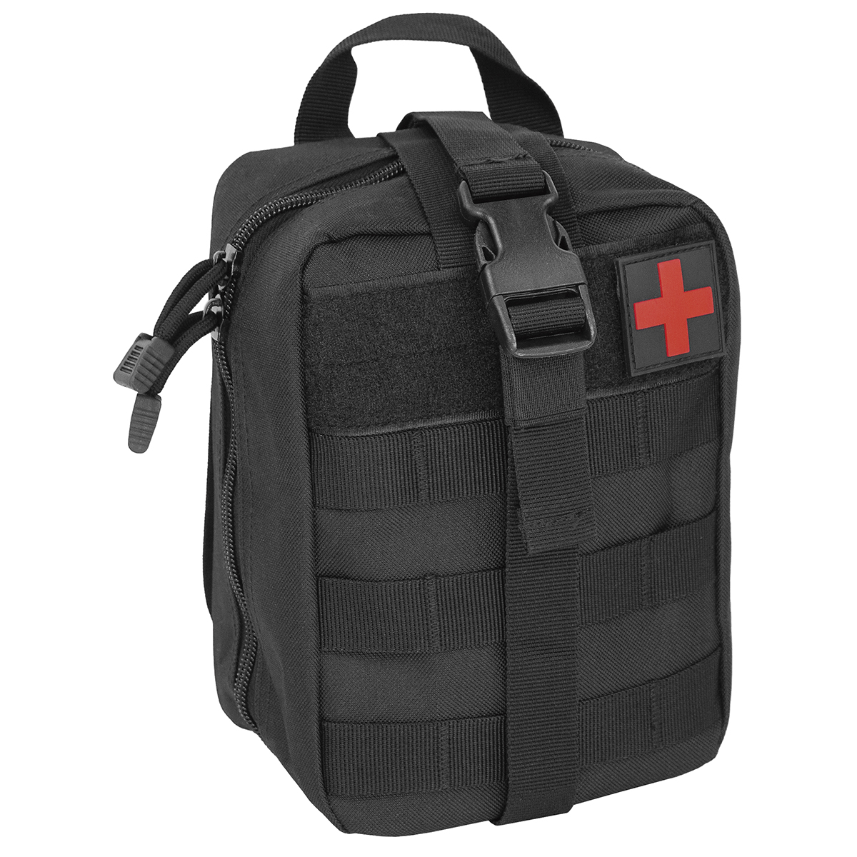 Чехол для аптечки тактический с красным крестом черный