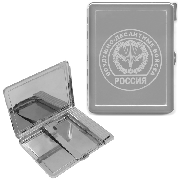 Портсигар с лазерной гравировкой ВДВ