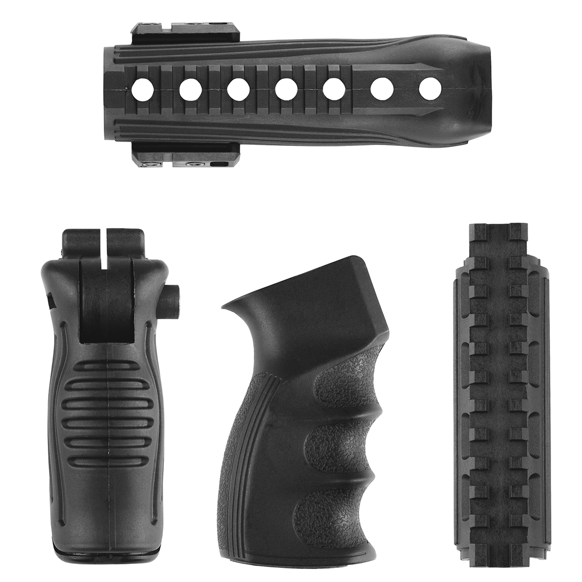 Обвес тактический для тюнинга оружия (рукоятка, цевьё, крышки) пластик