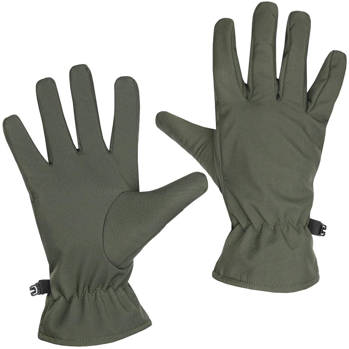 Перчатки "Софтшелл" утепленные флисом оливковые