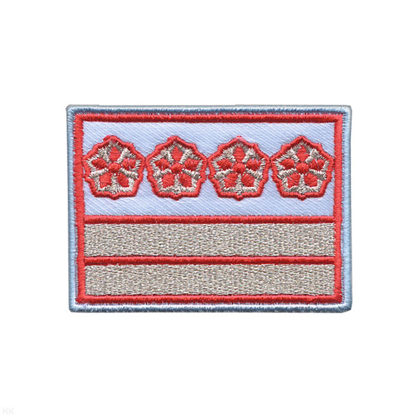 Нагрудный знак вышит. РЖД (голубой) 2 галуна 4 звезды
