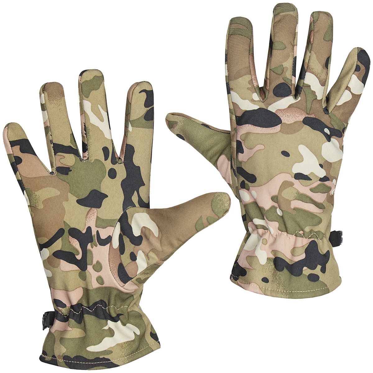 Перчатки "Софтшелл" утепленные флисом "мультикам"