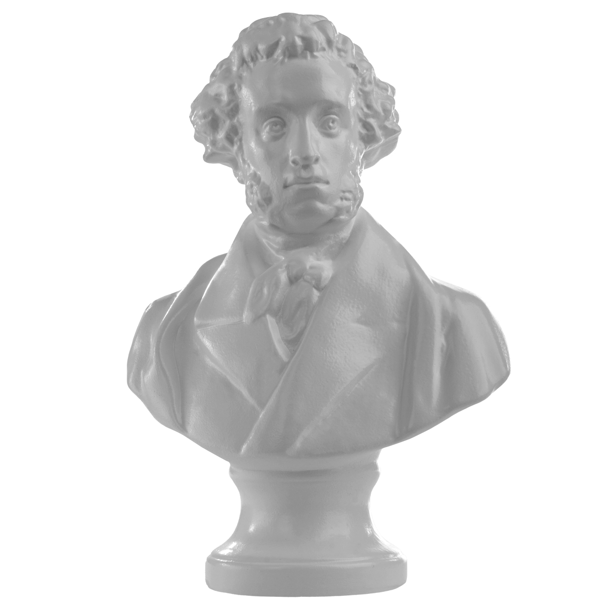 Бюст Пушкина А.С. (гипс, высота 21 см)