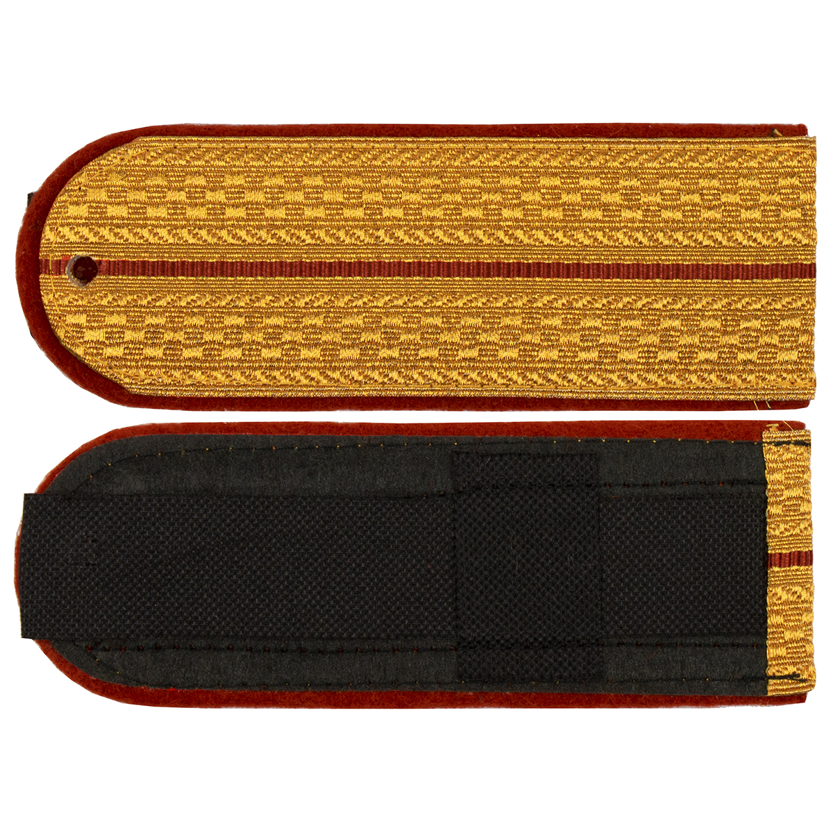 Погоны парад. зол. мет. ФСИН 1 краповый пр. (с хлястиком)