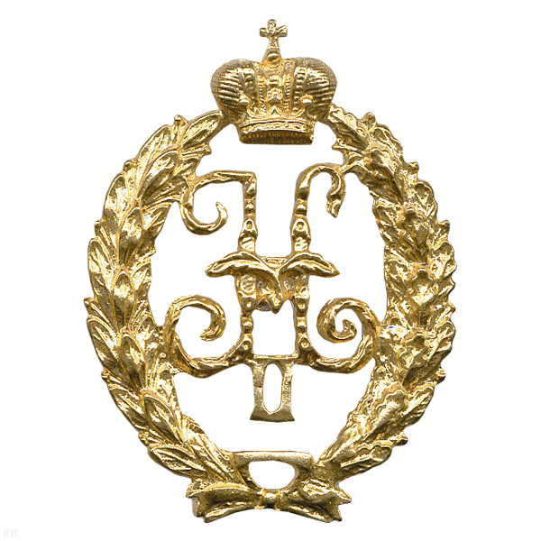 Значок мет. Вензель Николая-II (литье)
