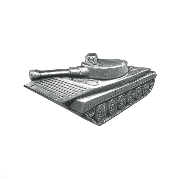 Значок мет. БМП-2 серебряный бол. (лат. на закрутке)