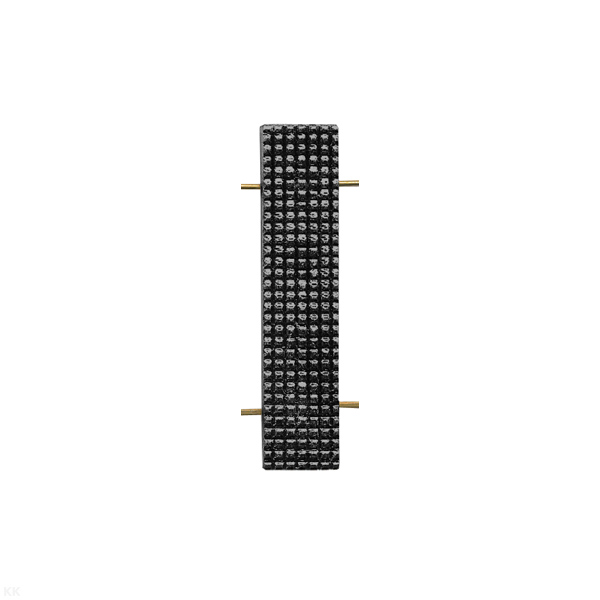 Лычка мет. ФСИН 10x45 мм черн.
