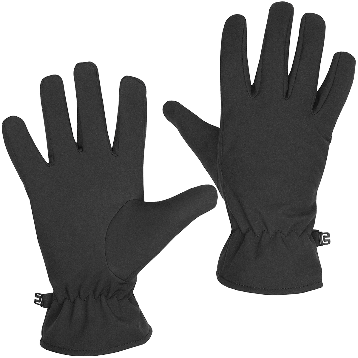 Перчатки "Софтшелл" утепленные флисом черные