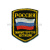 Шеврон вышит. Россия МЮ (5-уг. с флагом)