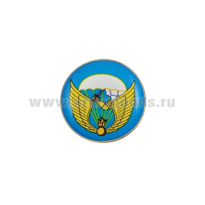 Значок мет. 98 гв. ВДД (мал., круглый, смола, на пимсе) эмблема нов/обр