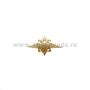 Эмбл. на пилотку мет. МВД мал.
