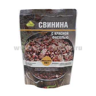 Консервы обеденные Свинина с фасолью (250 г) (готовое блюдо в фольге) до 07.2025 и ранее