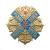 Значок мет. Родина, Честь, Мужество, Слава (овал)